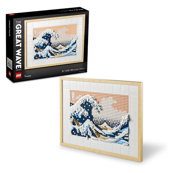 LEGO Art Hokusai The Great Wave 3D Japanese Wall Art Craft Kit (31208)