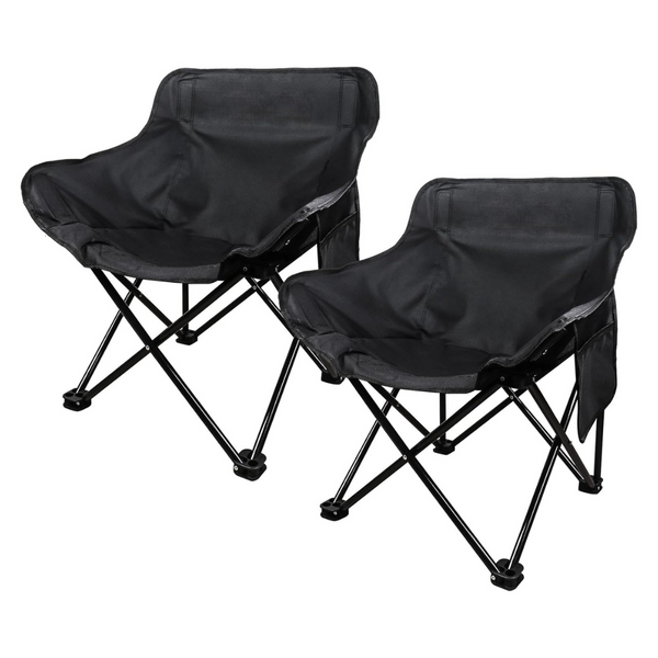 2-Pack Portable Compact Lightweight Folding Camping Outdoor Chairs