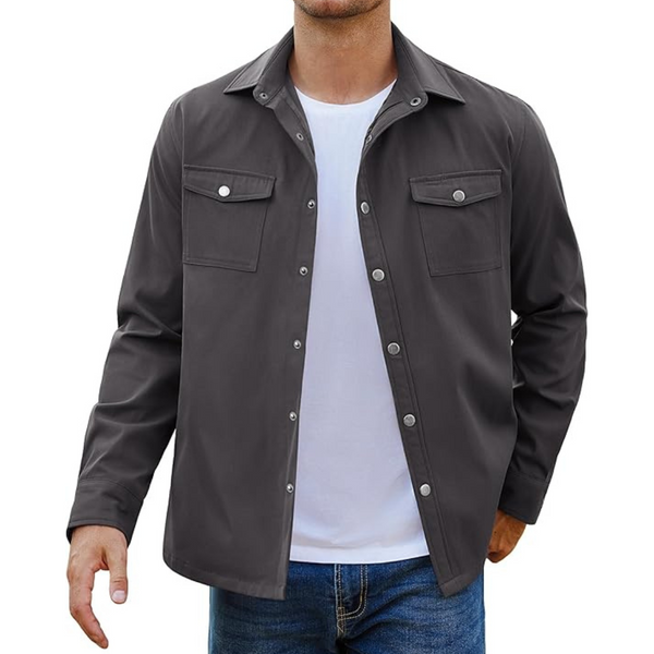 Coofandy Men's Casual Lightweight Shirt Jacket