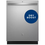 GE 24'' Built-In Tall Tub Top Control Stainless Steel Dishwasher w/Sanitize