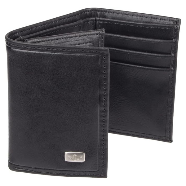 Dockers Men’s Extra Capacity Slim Profile Trifold Wallet With Multiple Card Slots And ID Window