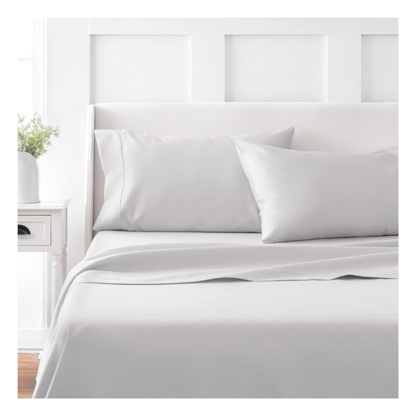 4-Piece Martha Stewart 100% Cotton Queen Sheet Set