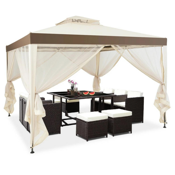 Gymax 10'x 10' Canopy Gazebo Shelter