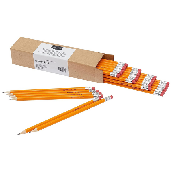 30-Count Amazon Basics Woodcased Pre-sharpened HB Lead Pencils