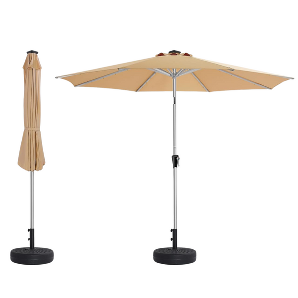 Homshade 10ft UV Protection Outdoor Patio Aluminum Umbrella