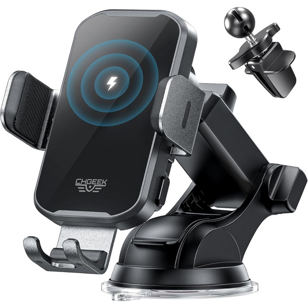 ChGeek 15W Wireless Car Mount Phone Charger