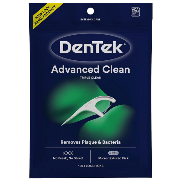 150-Count DenTek Triple Clean Floss Picks Mouthwash Blast