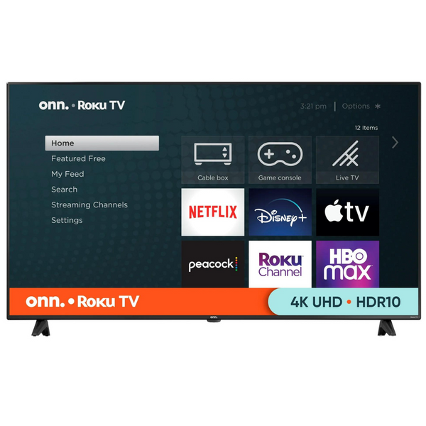 Onn 65" 4K Ultra HDR Smart LED Roku TV (100012587)