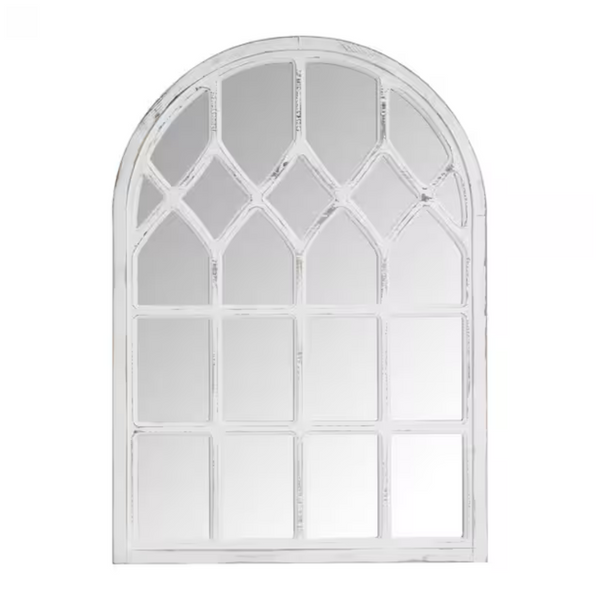 Home Decorators Medium Arched Windowpane Antiqued Accent Mirror