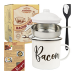 Ayerphalo 46oz Large Bacon Grease Container With Strainer