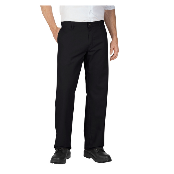 Genuine Dickies Mens Relaxed Fit Straight Leg Flat Front Flex Pant