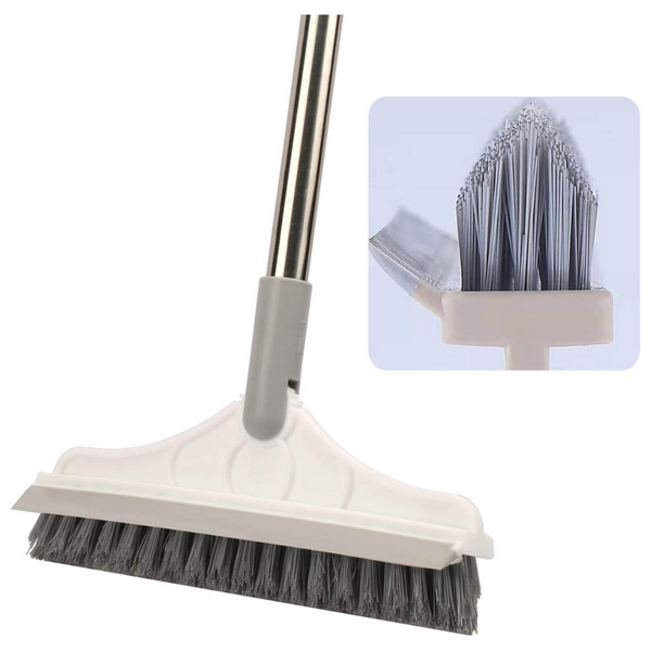 2 In 1 Floor Brush Scrubber With Long Handle Grout Brush