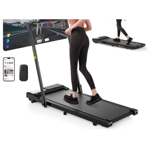 DeerRun 3 In 1 Folding 3.0HP Powerful And Quiet Under Desk Treadmill