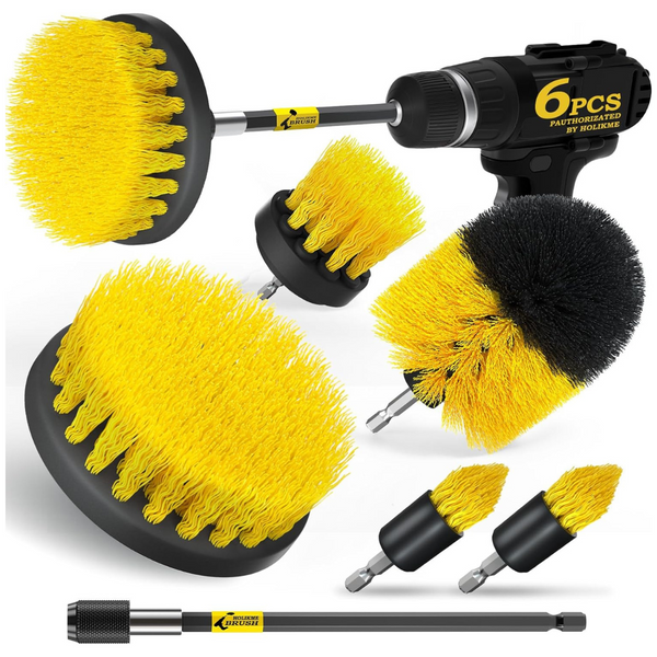 5-Piece Holikme Drill Brush Power Scrubber Cleaning Brush