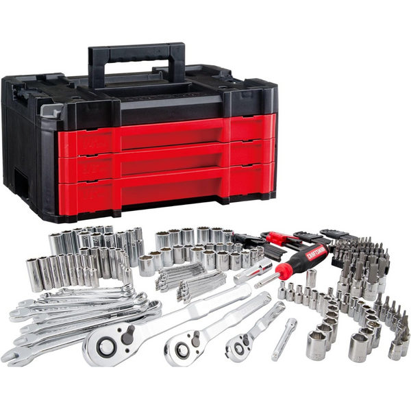 230-Piece Craftsman Versastack Mechanics Tool Set (1/4", 3/8" & 1/2" Drive)