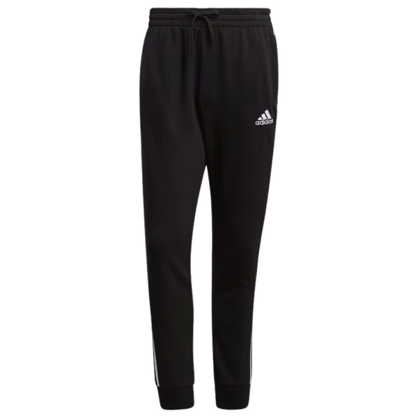 Adidas Men's Essentials French Terry Tapered Cuff 3-Stripes Pants