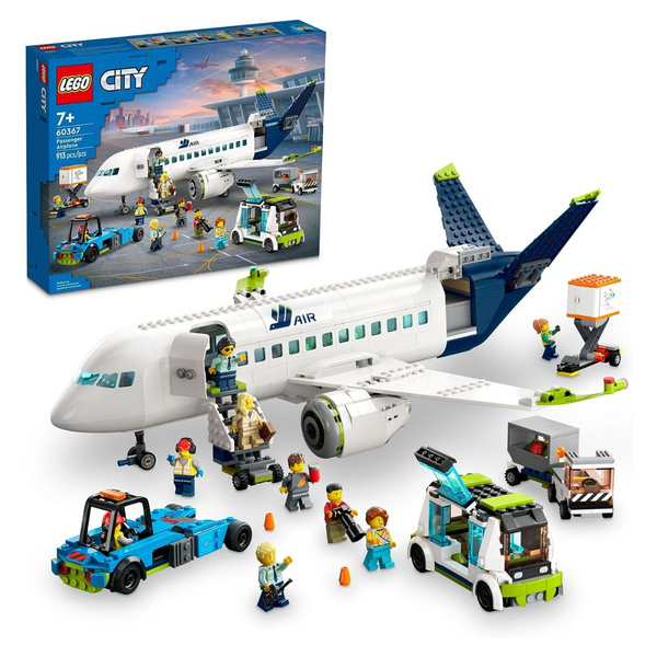 LEGO City Passenger Airplane 60367 Building Toy Set (913 Pcs)