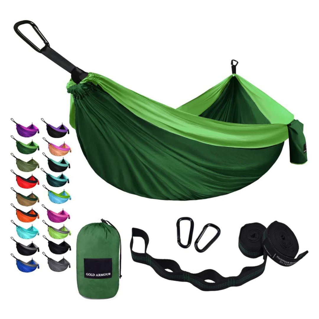 Gold Portable Armour Camping Hammock Camping Accessories Gear