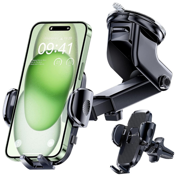 3-In-1 Car Dashboard/Air Vent/Windshield Mount Phone Holder