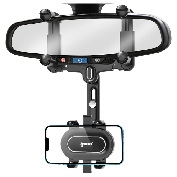 IPOW Large Rearview Mirror Phone Holder For Car