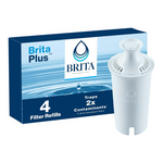 4-Count Brita Plus Replacement Water Filter For Pitchers