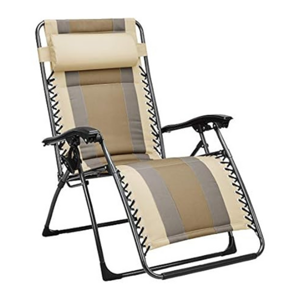 Amazon Basics Padded Adjustable Zero Gravity Reclining Chair With Pillow