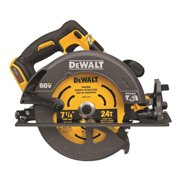 Dewalt Flexvolt 60V MAX 7-1/4" Circular Saw With Brake