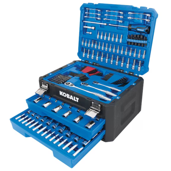 Kobalt 277-Piece Standard Metric Polished Chrome Mechanics Tool Set