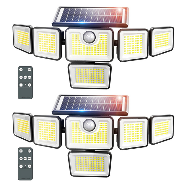 2-Pack iMaihom 6-Head Solar Flood Light