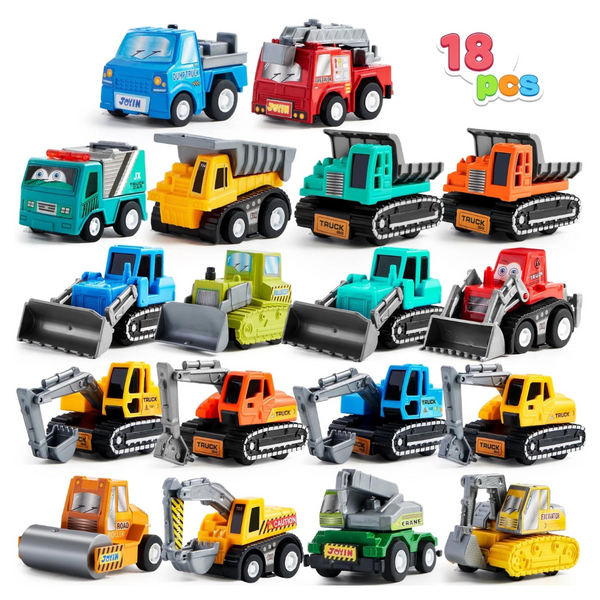 18-Piece Syncfun Friction Pull Back Play Toy Cars For kids