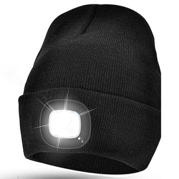 Oeago Men LED Headlamp Cap-Winter Hat