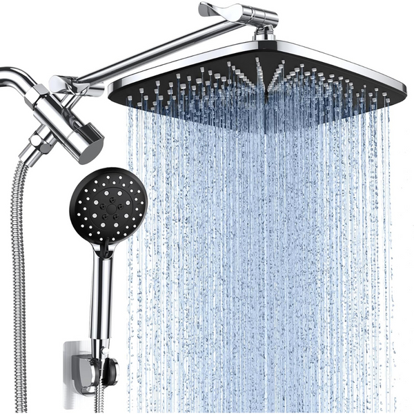 Veken 12 Inch High Pressure Rain Shower Head Combo