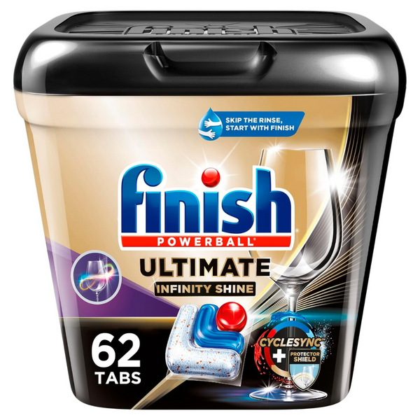 62-Count Finish Ultimate Plus Infinity Shine Dishwasher Detergent Tabs