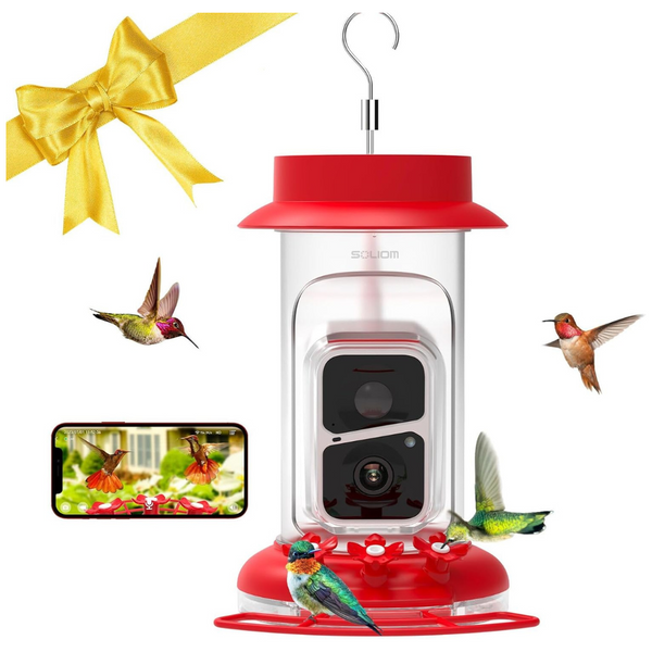 The Original Hummingbird Feeder Camera With 3-Feeding Ports