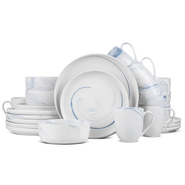 24-Piece Stone lain Everly Porcelain Dinnerware Set