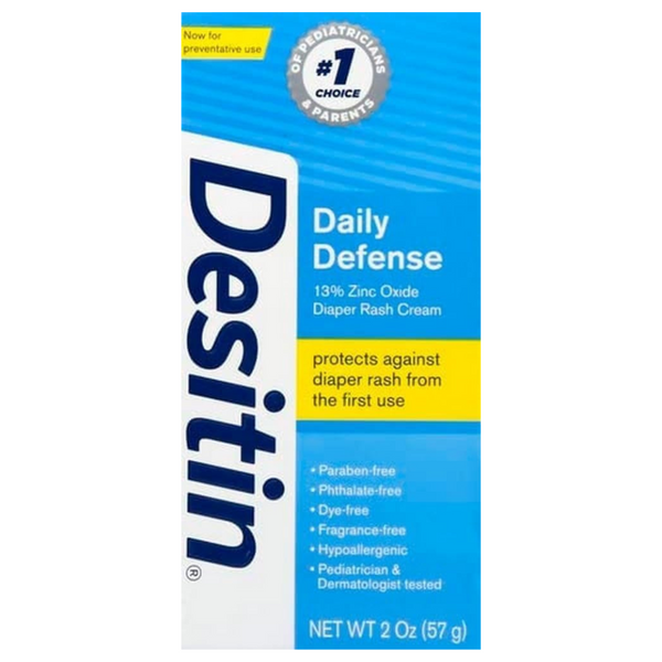 Desitin Daily Defense Baby Diaper Rash Cream With 13% Zinc Oxide (2 Oz)