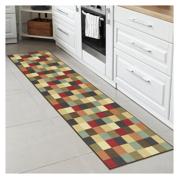 Ottomanson Ottohome Collection Non-Slip Indoor Runner Rug