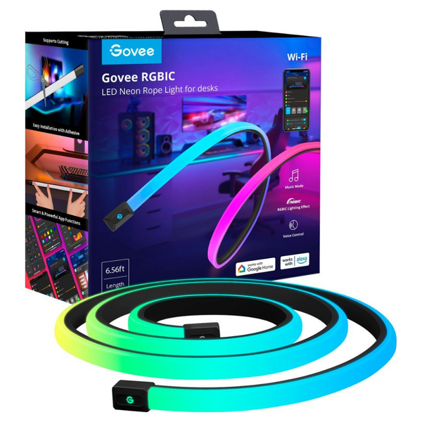 Govee RGBIC LED Neon Rope Light For Desks 6.5ft