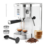 Gevi 1350W Fast Heating Automatic Cappuccino Coffee Maker