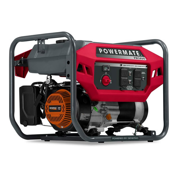 Powermate PM3800 3800W Gas-Powered Portable Open Frame Generator