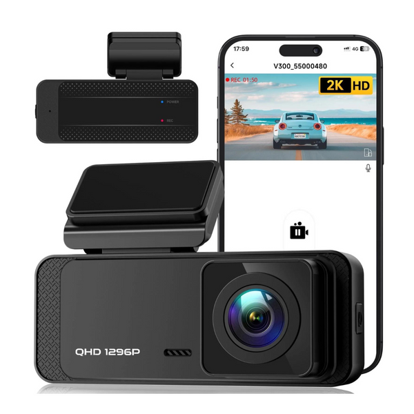 Ecomoment Front WiFi 1296P Dash Camera For Cars