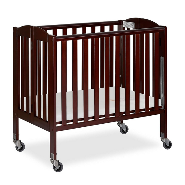 Dream On Me 3-In-1 Folding Portable Crib (Espresso, Large)