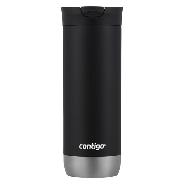 16oz Contigo Stainless Steel Insulated Travel Mug With Lid (Licorice)