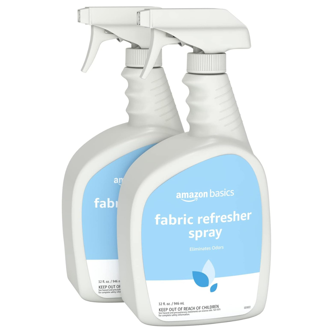 2-Pack Amazon Basics Fabric Refresher Spray, Fresh Scent, 32 floz