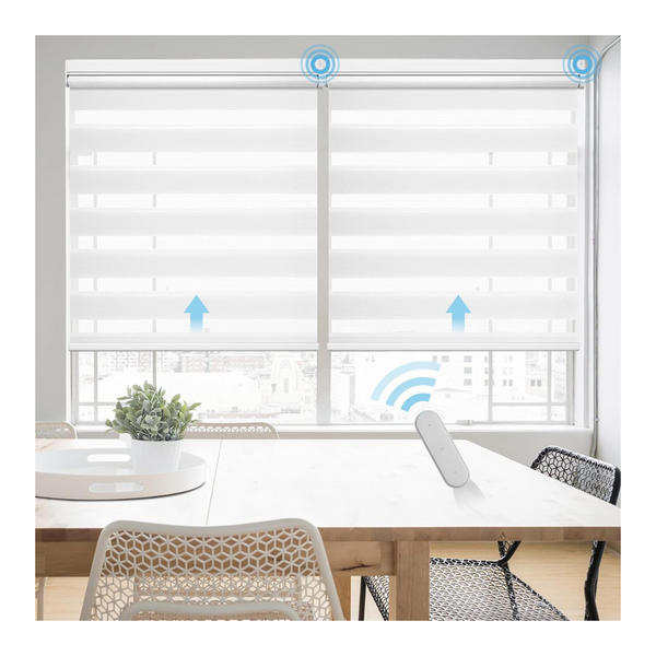 Smart Motorized Zebra Blackout Blinds W/Alexa