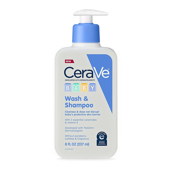 CeraVe Paraben & Sulfate Free Baby Wash & Shampoo (8 Oz)