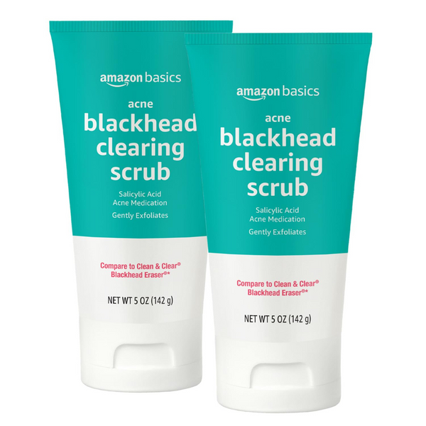 2-Pack Amazon Basics Salicylic Acid Blackhead Clearing Scrub, 5 Oz