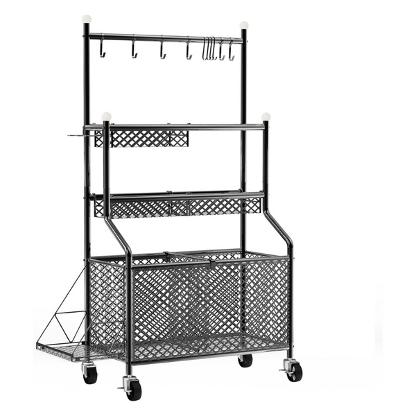 4-Layer Large Capacity Steel Ball Storage Rack (31"L x 15.5"W x 61"H)