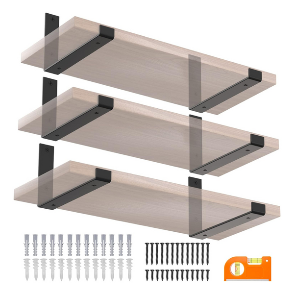 6-Pack Ticonn Heavy Duty 1/5 Thick Metal Shelf Bracket