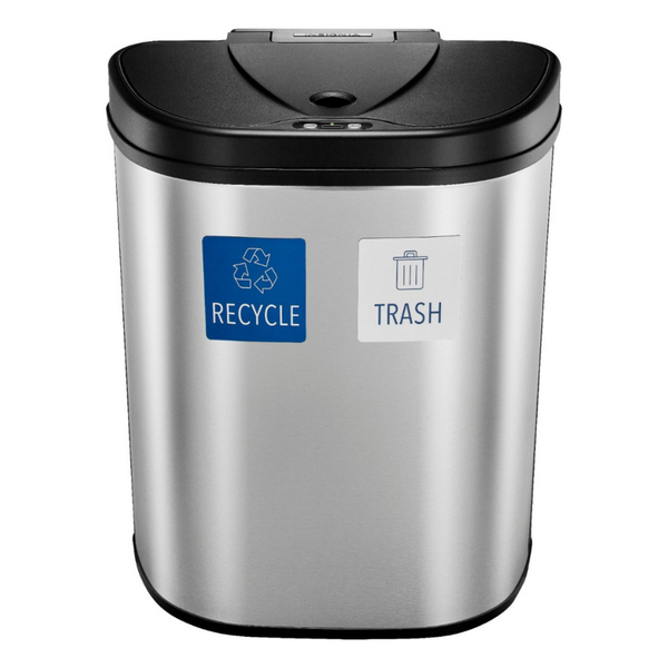 Insignia Stainless Steel 18 Gal. Automatic Trash Can